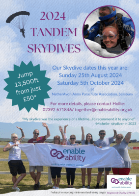 Skydive for Enable Ability! - Enable Ability