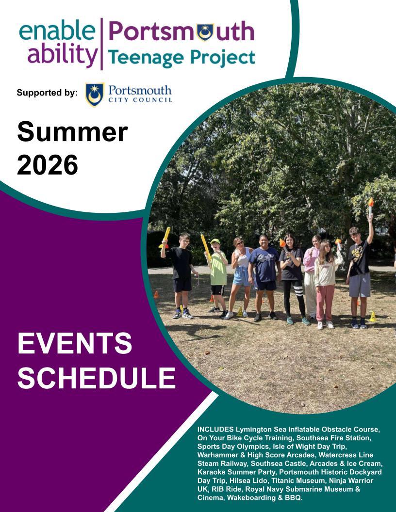 PTS Summer July August 2026 EVENTS SCHEDULE 1