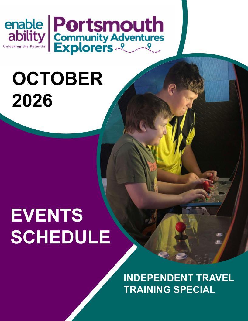 PTP OCTOBER 2026 EVENTS SCHEDULE